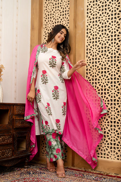 WOMEN TRENDY SUMMER WEAR KURTA SET